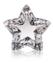 Steuben's Grand Starlight - a solid sculpture of a three dimensional star