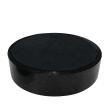 5" round black granite base