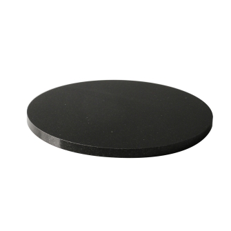 7.875 Round Black Granite Base