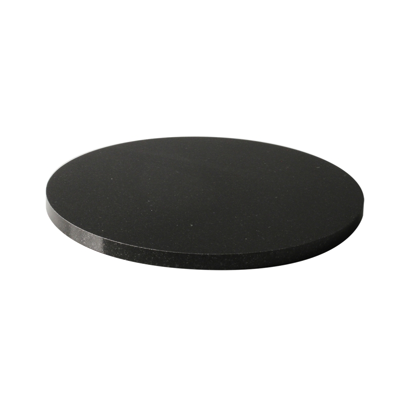 7.875 Round Black Granite Base
